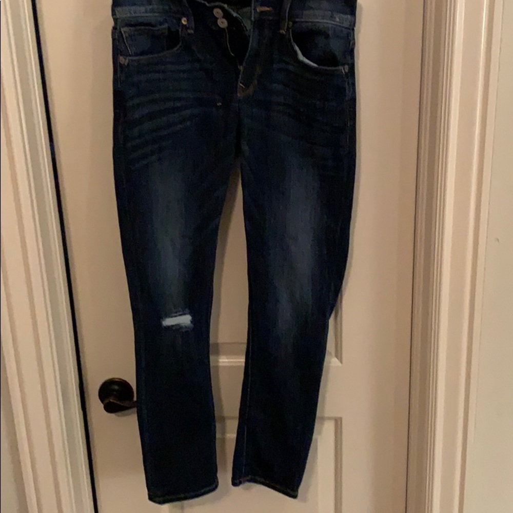 Mid rise cropped jean legging